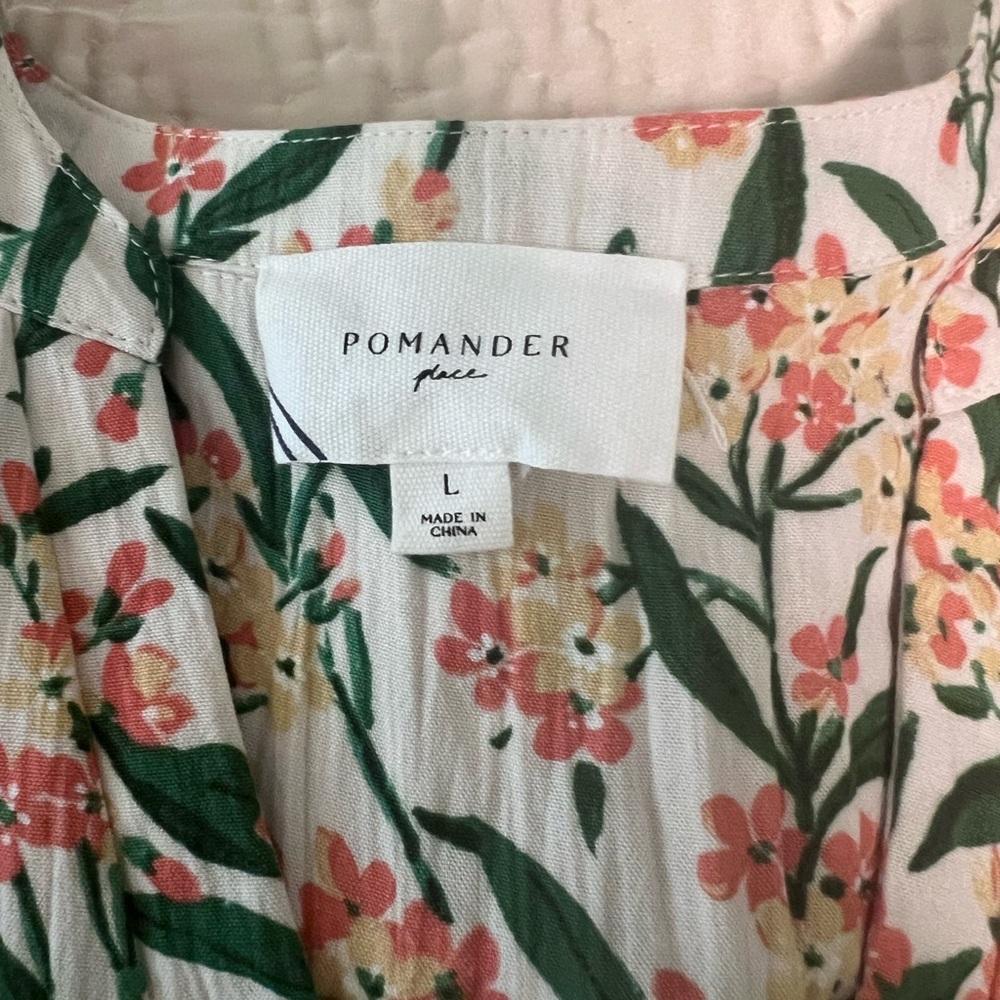 Tuckernuck Pomander Place Floral Women’s Dress in Orange, Yellow and Green - Picture 5 of 6